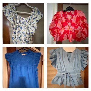 4 Boutique Style Summer Blouses Bundle- You can also purchase individual blouse